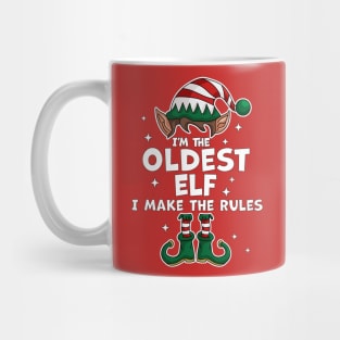 I'm The Oldest Elf Xmas Family Matching Funny Christmas Mug